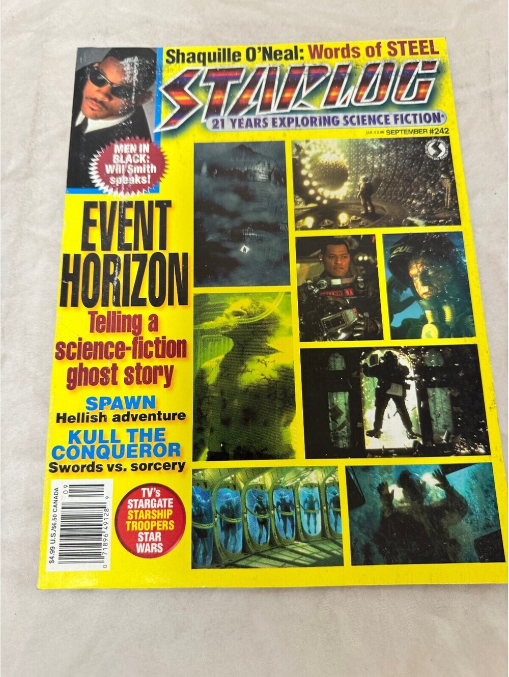 Starlog Magazine Issue 242 September 1997 Event Horizon Steel Men In Black